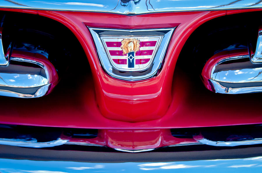 Car Photograph - 1956 Dodge Royal Lancer Emblem by Jill Reger