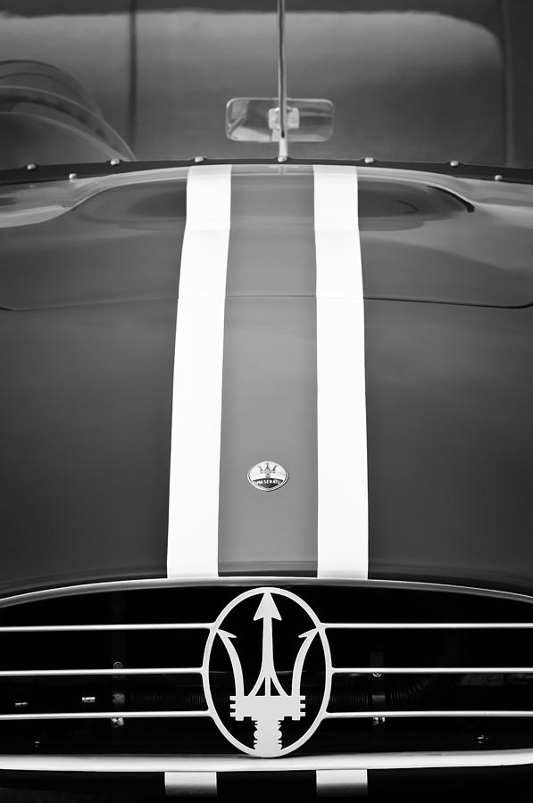 1956 Maserati 350 S Emblem Photograph by Jill Reger