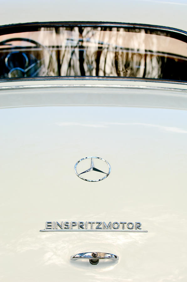 1956  Mercedes-Benz Einspritzmotor Rear Emblem Photograph by Jill Reger