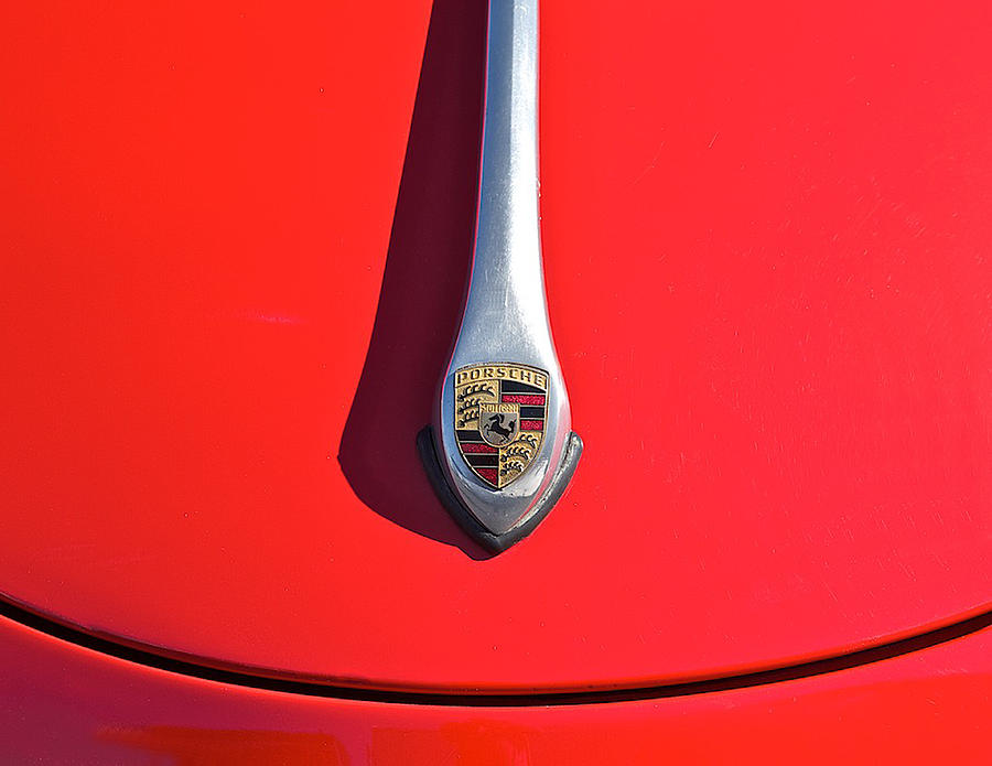 1956 Porsche Shield Photograph by Dave Koontz
