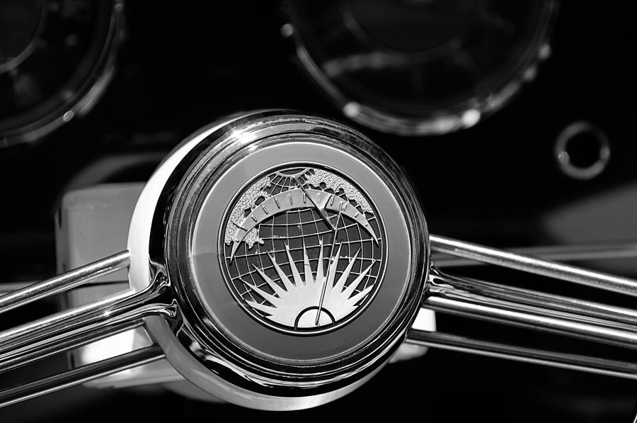 1956 Rometsch Beeskow Sports Cabriolet Volkswagen VW Steering Wheel Photograph by Jill Reger