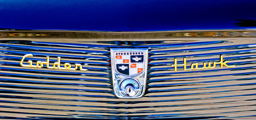 1956 Studebaker Golden Hawk Emblem Photograph by Jill Reger - Fine Art ...