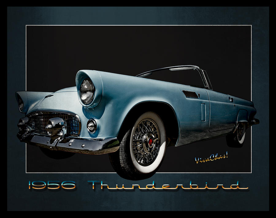 1956 Thunderbird Photograph by Chas Sinklier