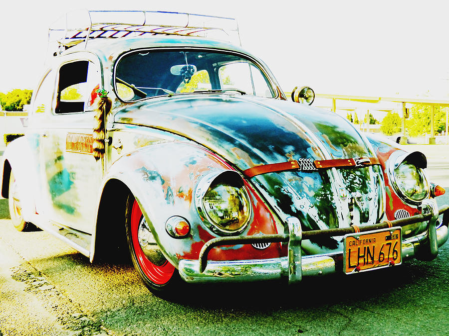1956 VW Bug Photograph by Pamela Patch