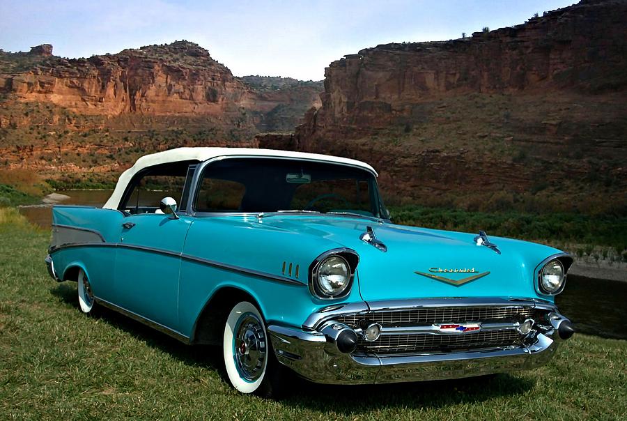 1957 Chevrolet Bel Air Convertible Photograph by Tim McCullough