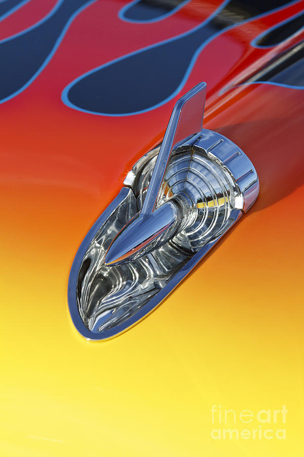 1957 Chevrolet Hood Ornament Photograph by Dennis Hedberg