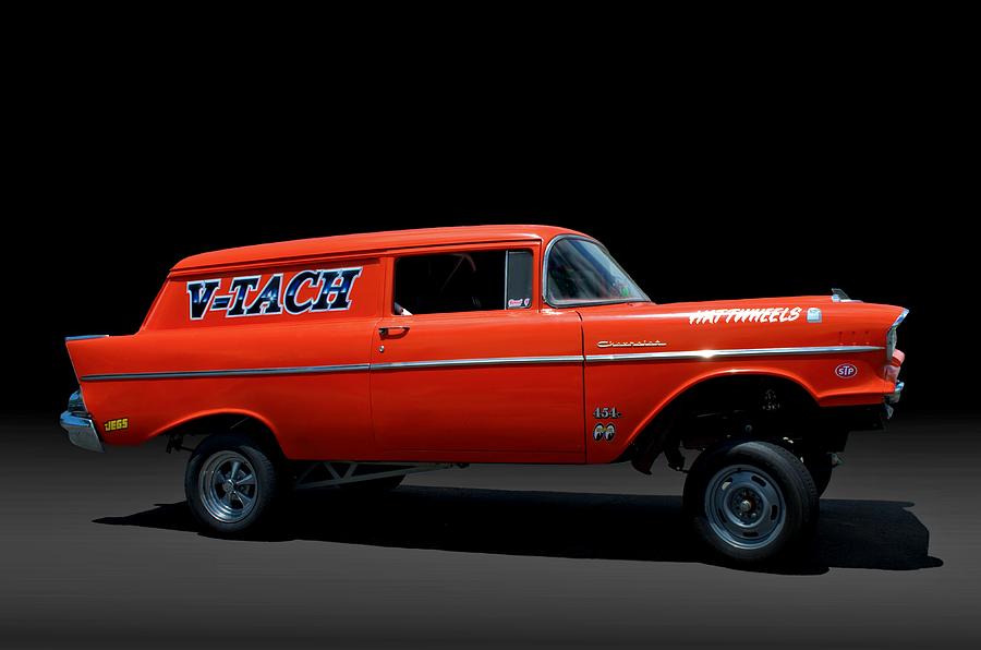 1957 Chevrolet Sedan Delivery Gasser Photograph by Tim McCullough