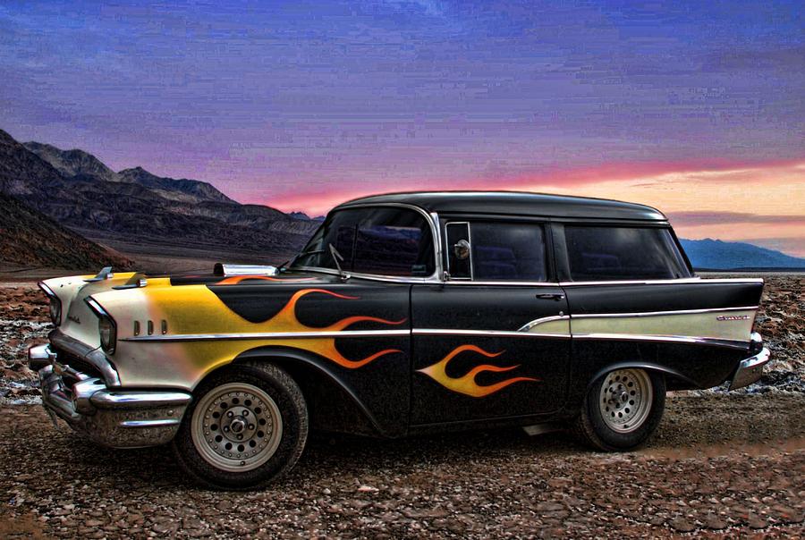 1957 Photograph - 1957 Chevrolet Shorty Wagon by Tim McCullough