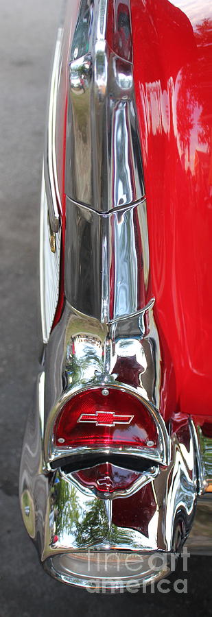 1957 Chevrolet Tail Fin And Chrome Photograph