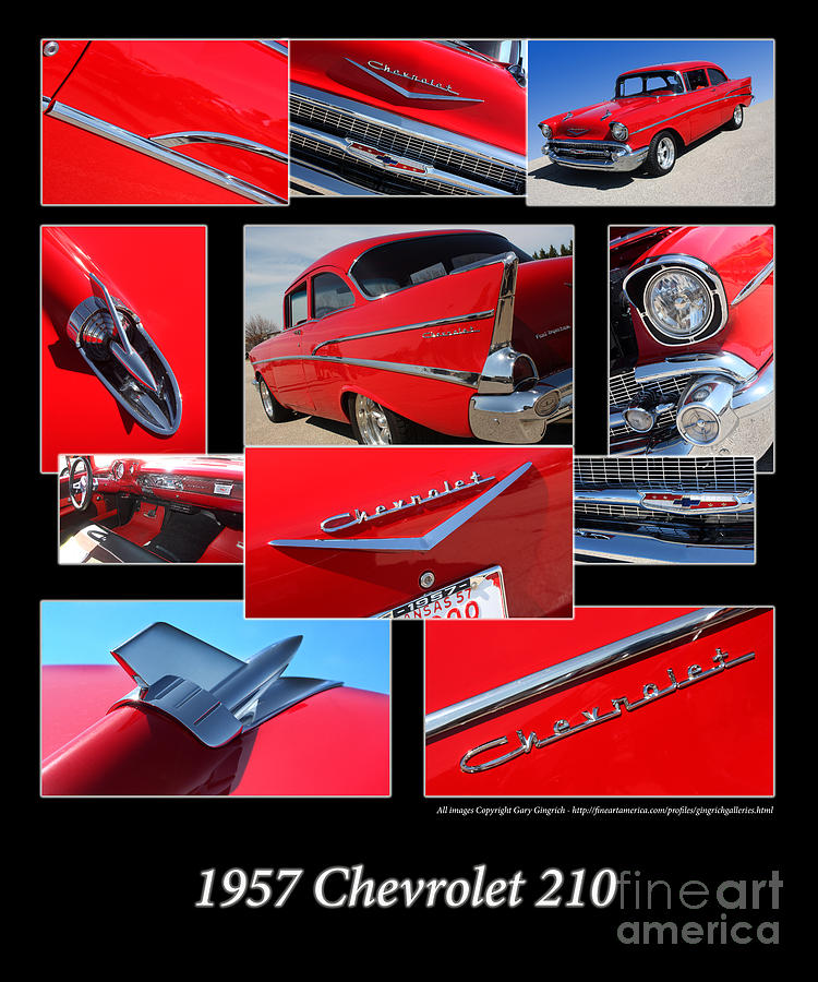 Vintage Photograph - 1957 Chevy 210 by Gary Gingrich Galleries