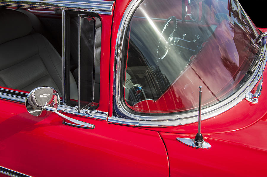 1957 Chevy Bel Air Chrome Photograph by Rich Franco