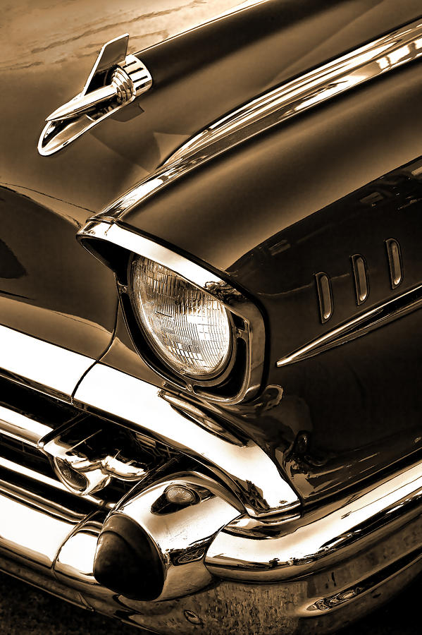 1957 Chevy Bel Air In Sepia Photograph