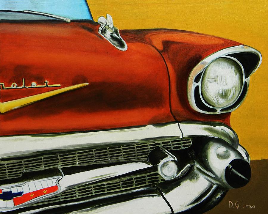 1957 Chevy - Coppertone Painting by Dean Glorso