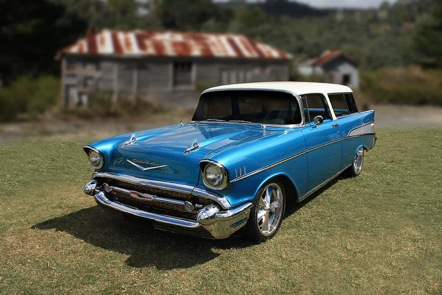 1957 Chevy Nomad Wagon Photograph by Keith Hawley