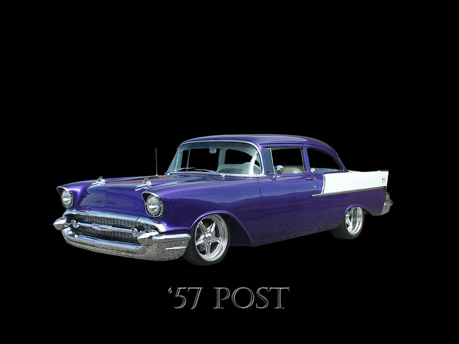 1957 Chevy Post Photograph by Jack Pumphrey
