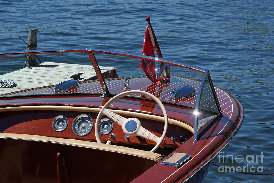 1957 Chris Craft Holiday Photograph by Neil Zimmerman