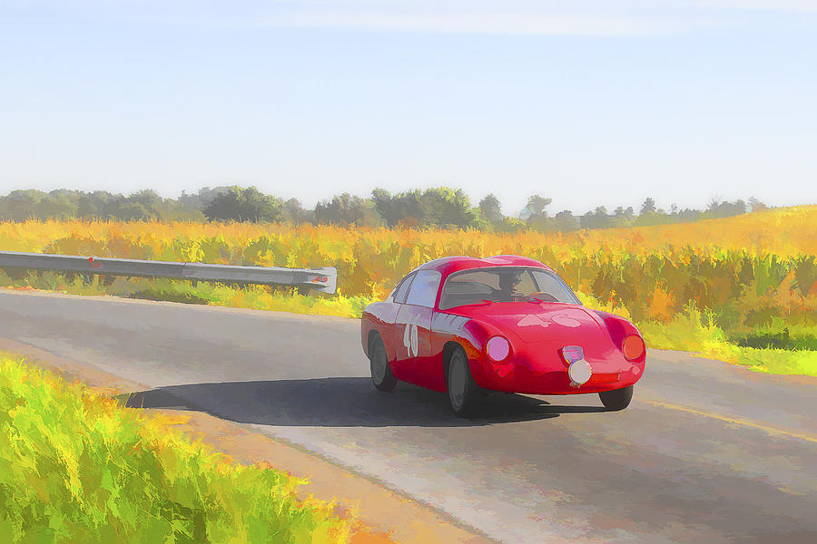 Transportation Photograph - 1957 Fiat Abarth 750GT Zagato coupeo by Jack R Perry