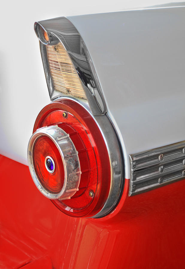 1957 Ford Crown Victoria Tail Light Photograph by David and Carol Kelly