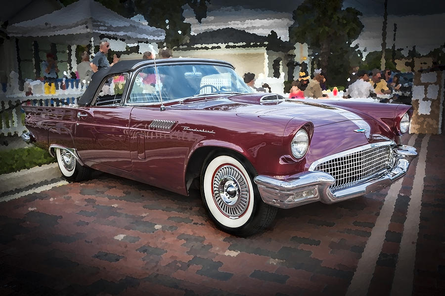 Transportation Photograph - 1957 Ford Thunderbird Convertible  by Rich Franco