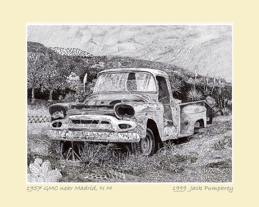 57 JIMMY Ran when Parked  Drawing by Jack Pumphrey