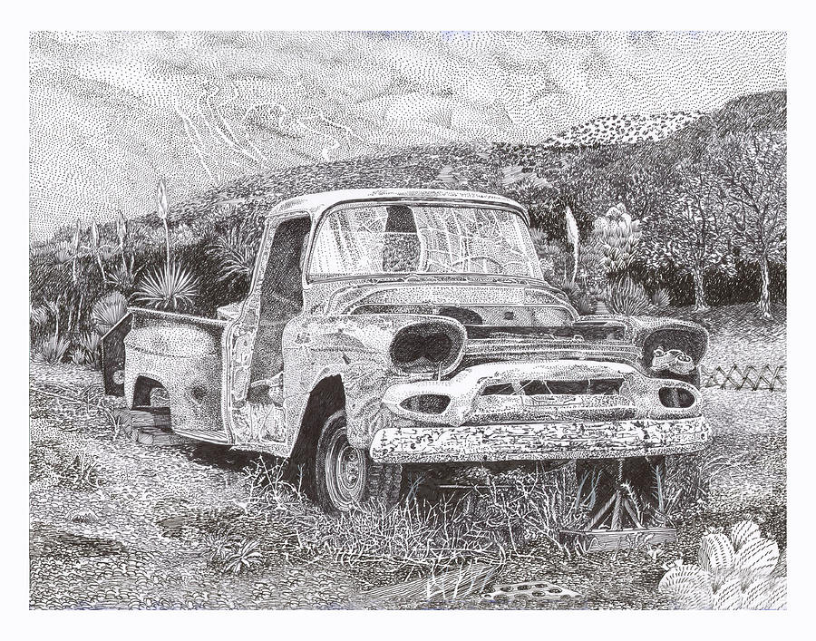  Ran when parked #2 Drawing by Jack Pumphrey