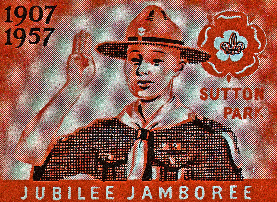 1957 Jubilee Jamboree England Stamp Photograph by Bill Owen