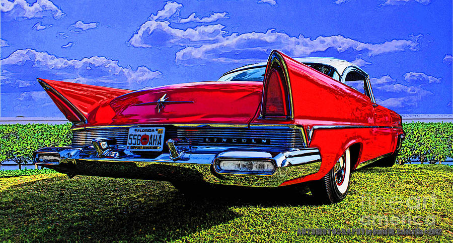 1957 Lincoln Premier Digital Art by David Caldevilla