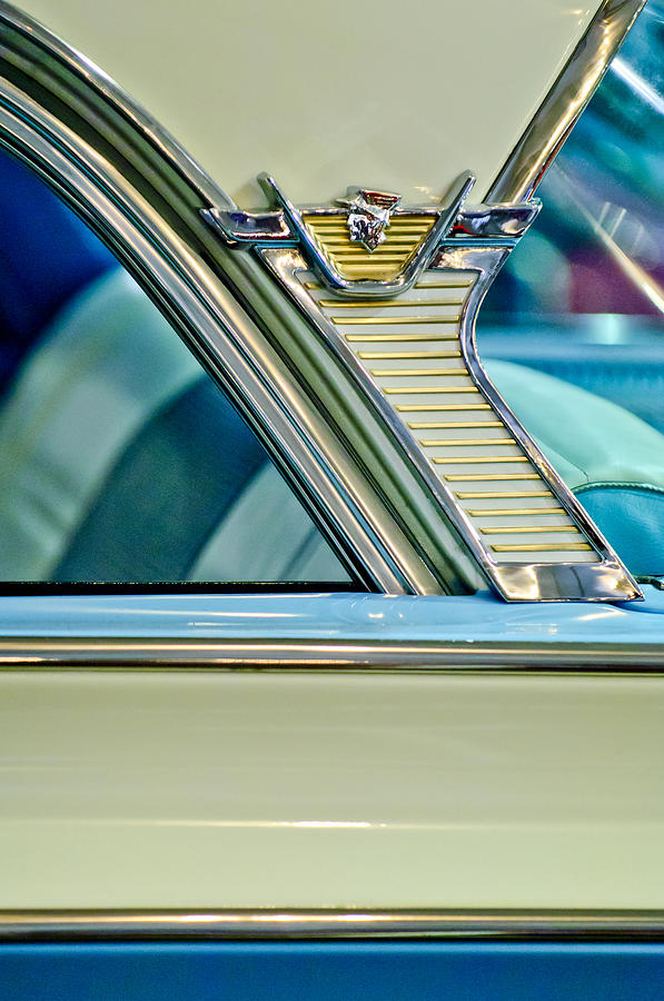 Car Photograph - 1957 Mercury Monterey Sedan Emblem by Jill Reger