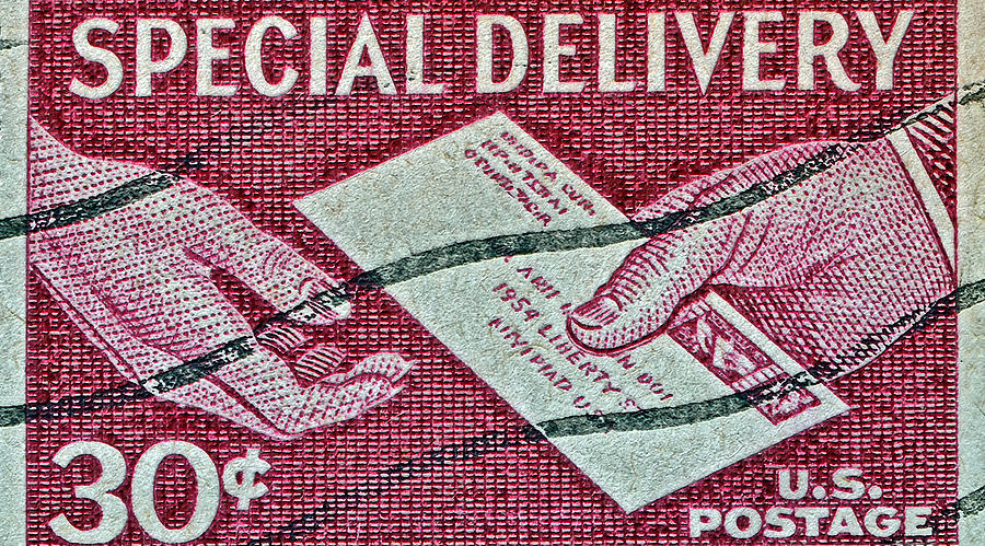 1957 Special Delivery Stamp Photograph by Bill Owen - Fine Art America