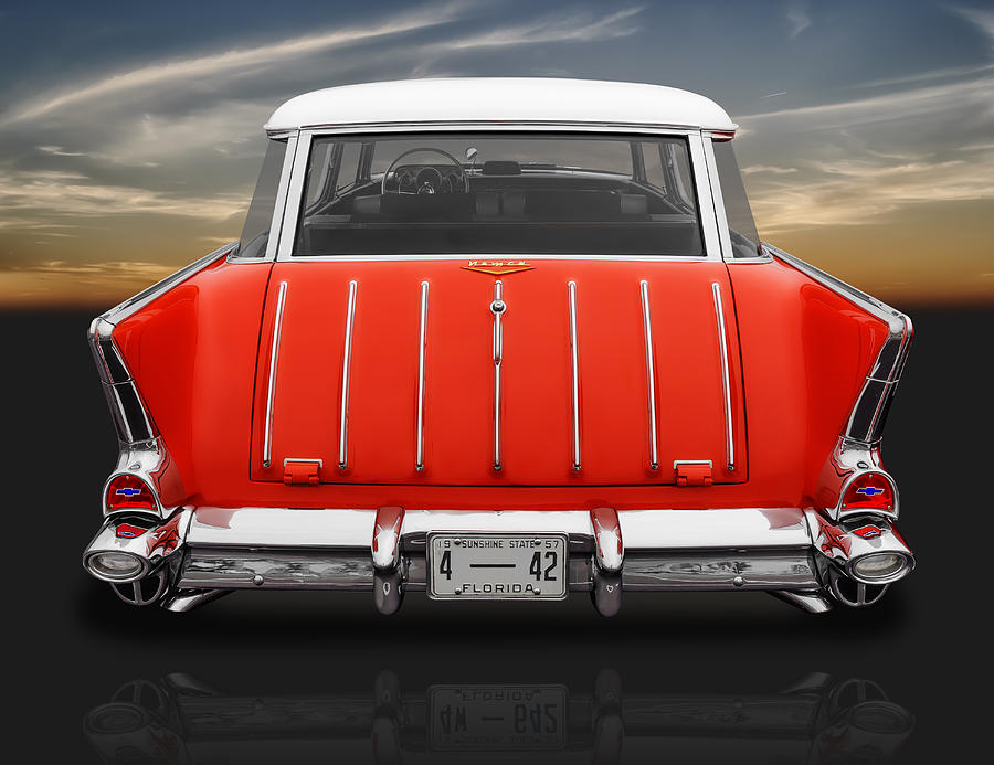 1957 Chevrolet Bel Air Nomad Wagon Photograph by Frank J Benz
