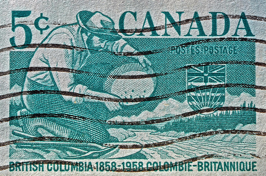 1958 British Columbia Stamp Photograph by Bill Owen