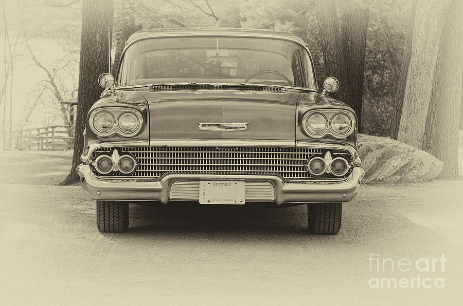 1958 Chevrolet  Photograph by Les Palenik