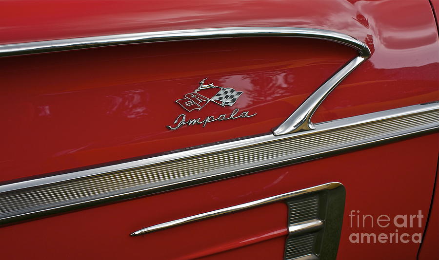 1958 Chevy Impala Photograph by Linda Bianic