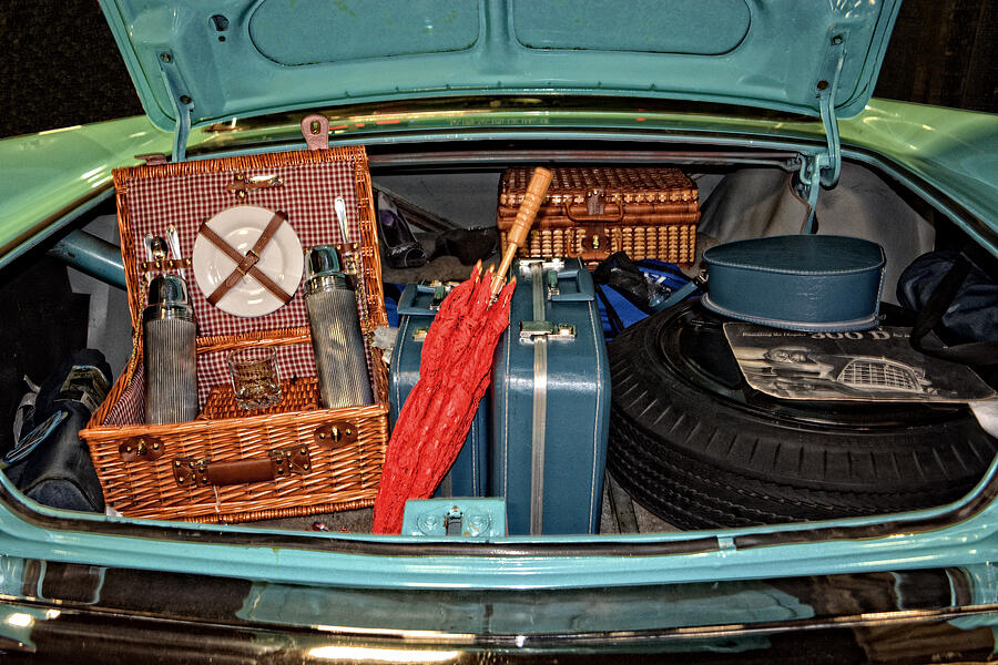 1958 Chrysler 300D Trunk Photograph by Mike Martin