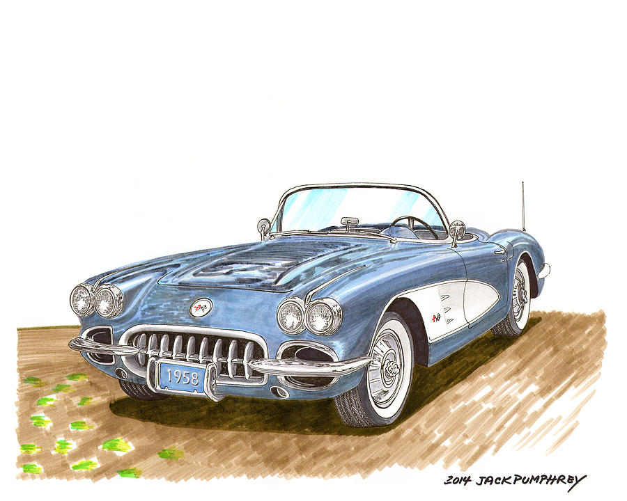 Corvette Roadster Painting