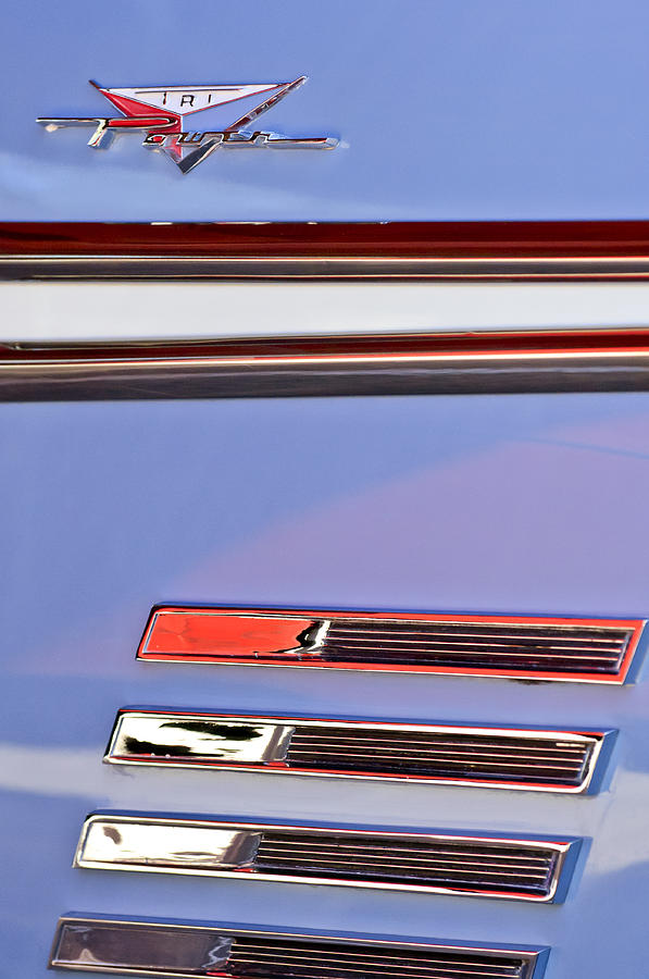 1958 Pontiac Bonneville Emblem Photograph by Jill Reger