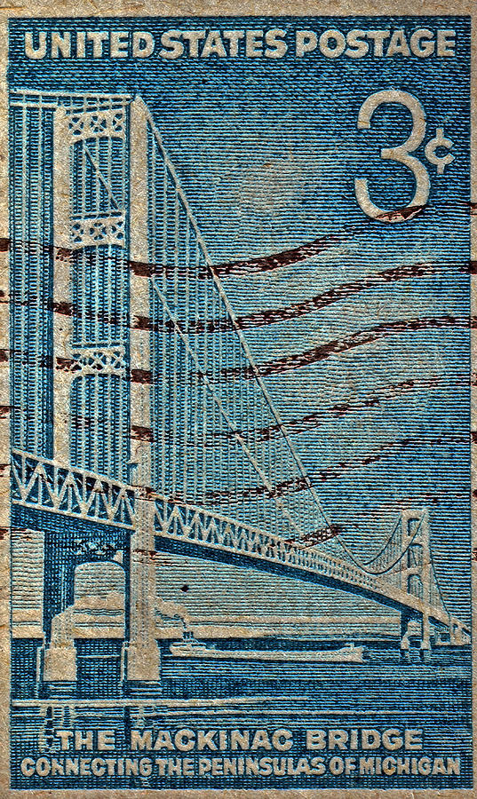 Bridge Photograph - 1958 The Mighty Mac Stamp by Bill Owen
