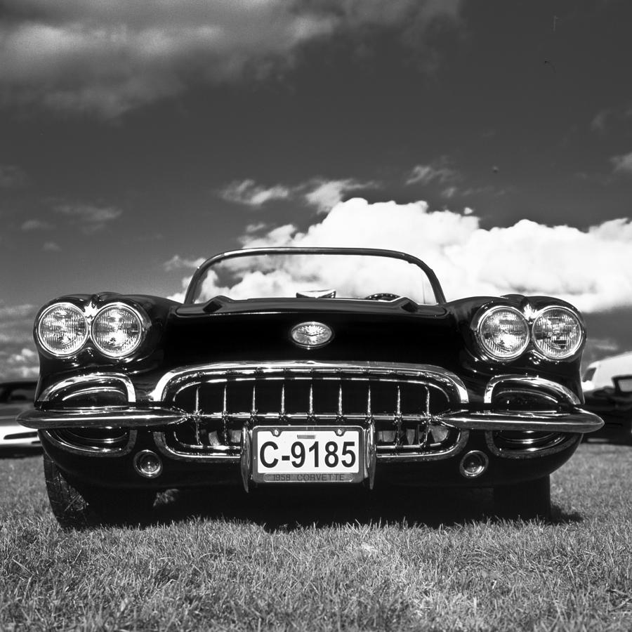 Car Photograph - 1958 Vintage Chevrolet Corvette  by Gianfranco Weiss