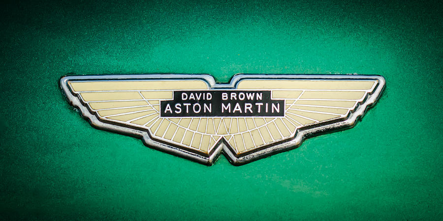 1959 Aston Martin Db4 Gt Hood Emblem -0127c Photograph by Jill Reger