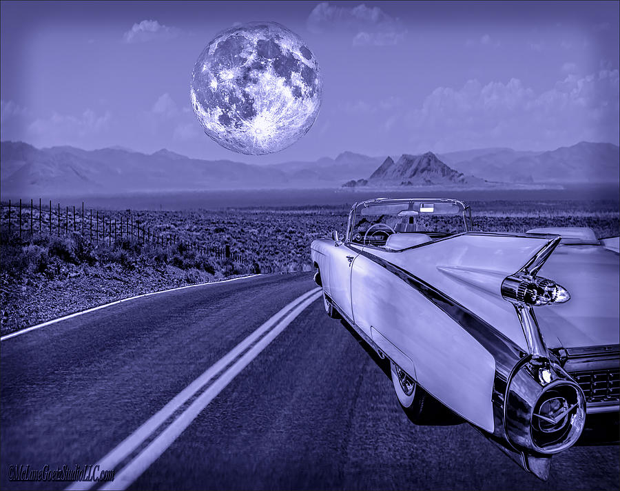 1959 Cadillac Eldorado Blue Moon Photograph by LeeAnn McLaneGoetz McLaneGoetzStudioLLCcom