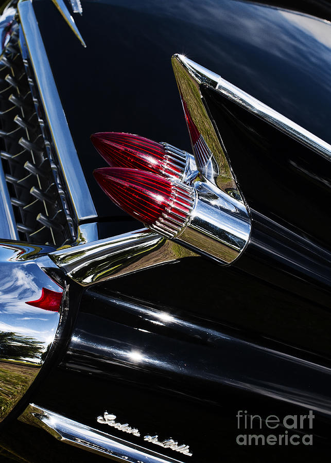 Car Photograph - 1959 Cadillac Sedan De Ville Bullet Tail Lights by Tim Gainey