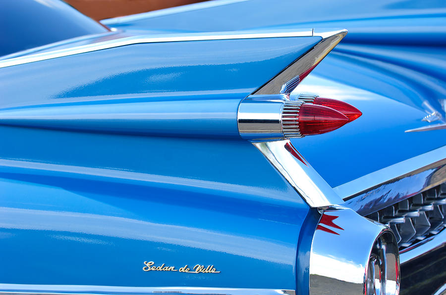 1959 Cadillac Sedan de Ville Taillight Photograph by Jill Reger
