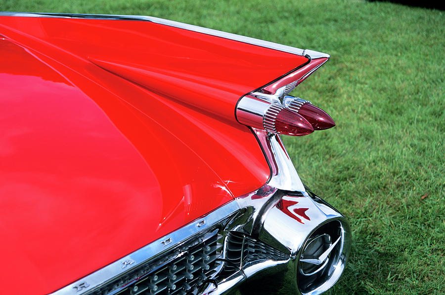 1959 Cadillac Tail Fin And Tail Light Photograph by Vintage Images ...