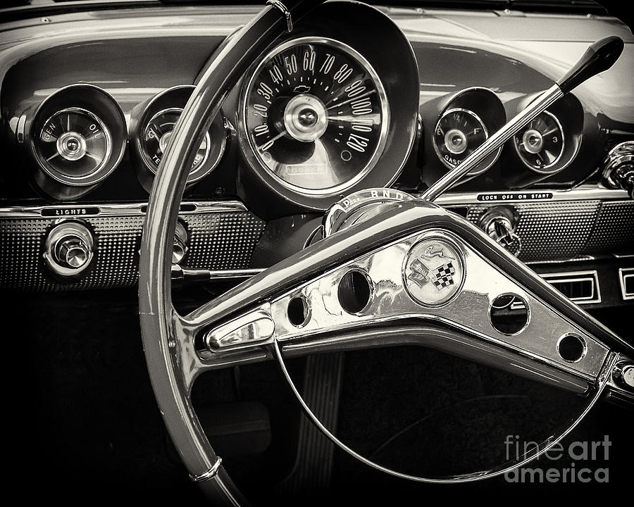 Vintage Photograph - 1959 Chevrolet Dash by Dennis Hedberg
