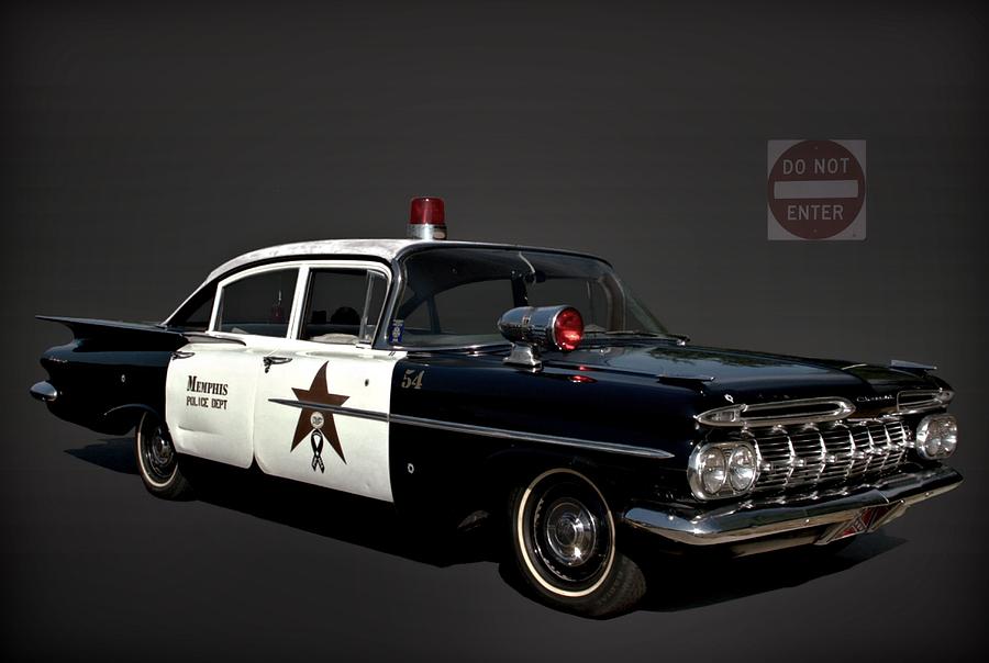 1959 Chevrolet Police Car Photograph by Tim McCullough