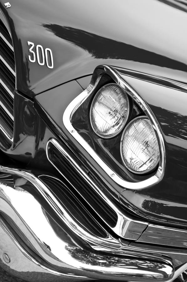 1959 Chrysler 300 Hood Emblem Photograph by Jill Reger