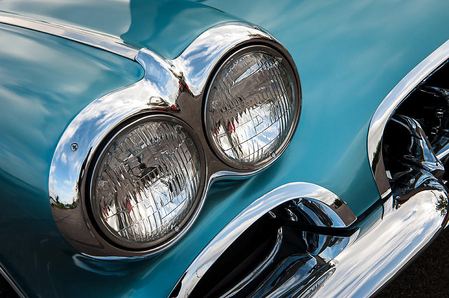 1959 Corvette headlights Photograph by Wim Slootweg - Fine Art America