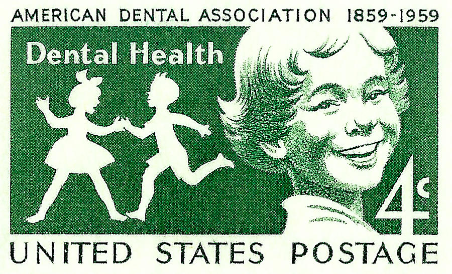 1959 Dental Health Postage Stamp Photograph by David Patterson