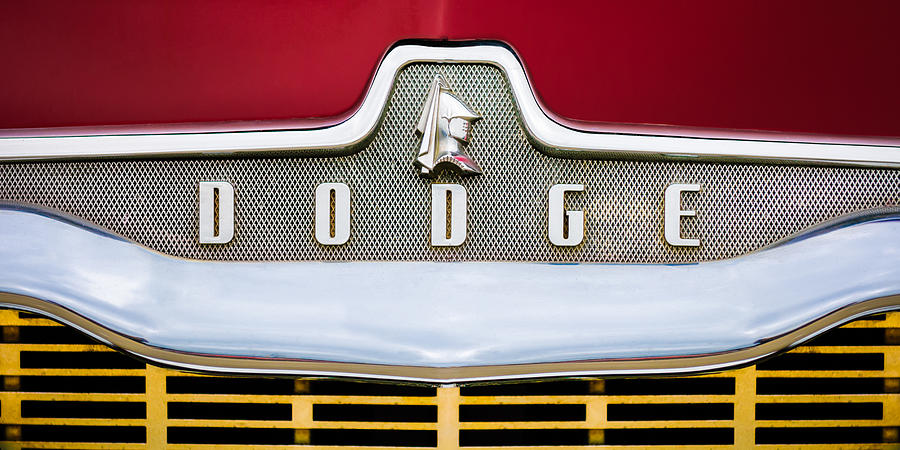 Car Photograph - 1959 Dodge Custom Royal Super D 500 Convertible Emblem by Jill Reger