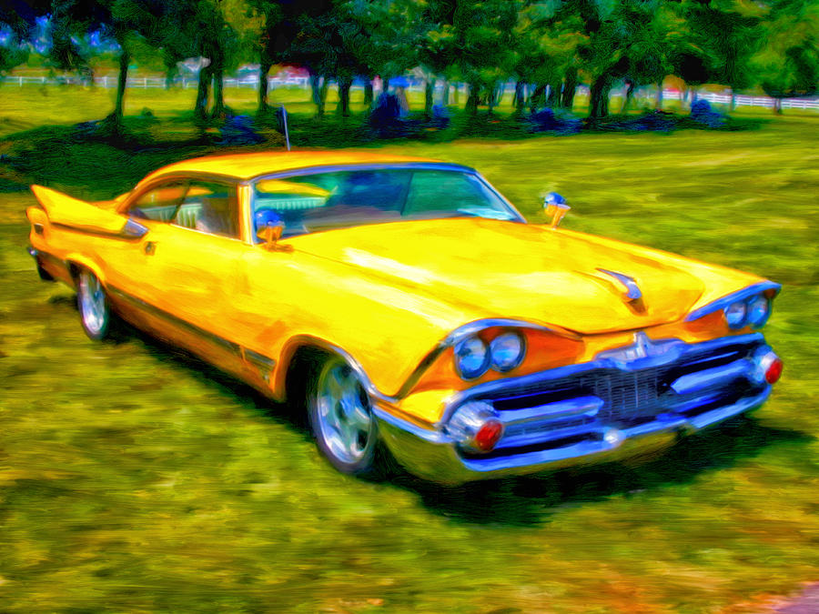 Hot Rod Painting - 1959 Dodge by Michael Pickett